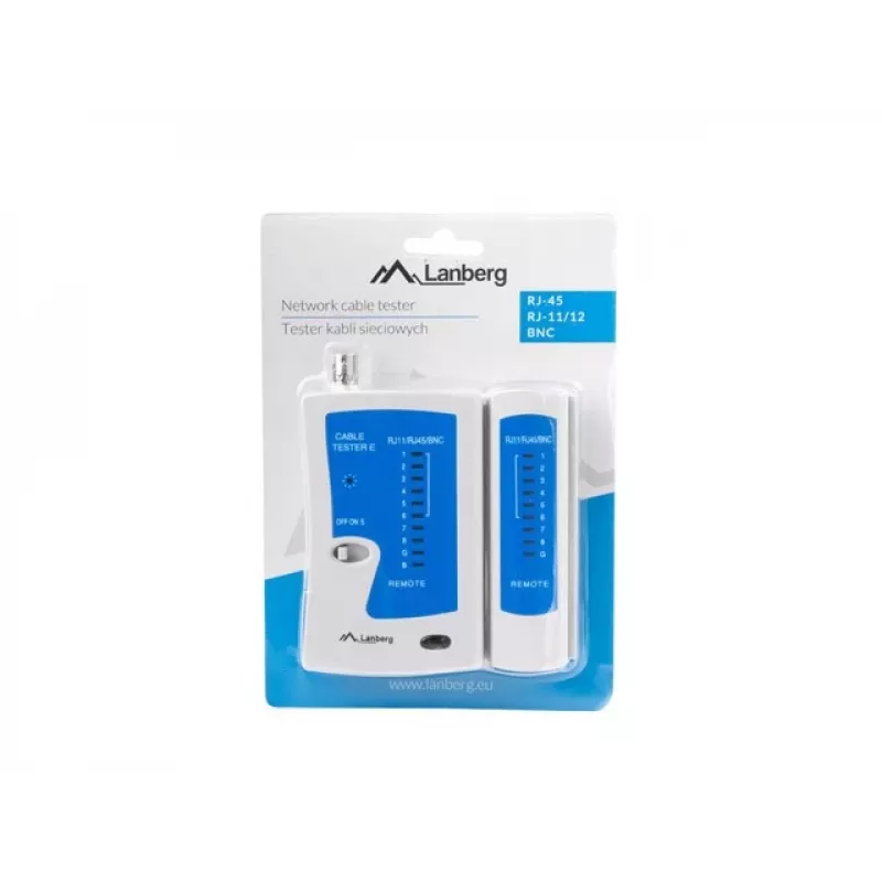 Lanberg NT-0401 tinklo kabelių testeris UTP/STP mėlynas, baltas