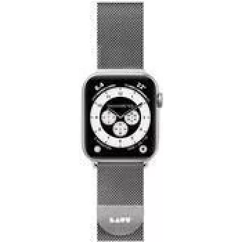 Laut International plieninis laikrodžio dirželis 42/44 mm sidabrinis