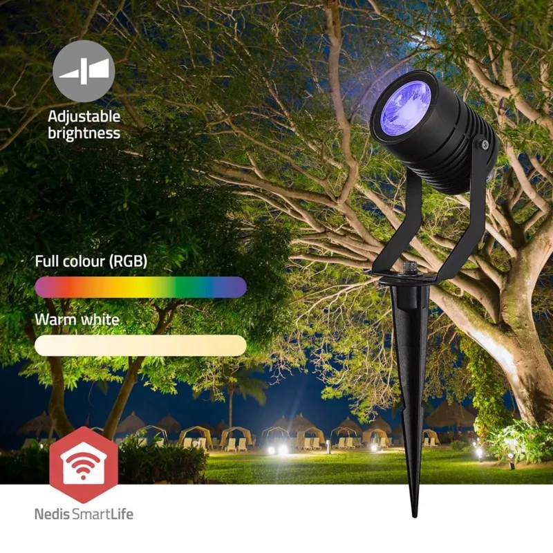 Nedis ZBLOS10RGBW3 lauko šviestuvas – įžeminamas LED 9 W G