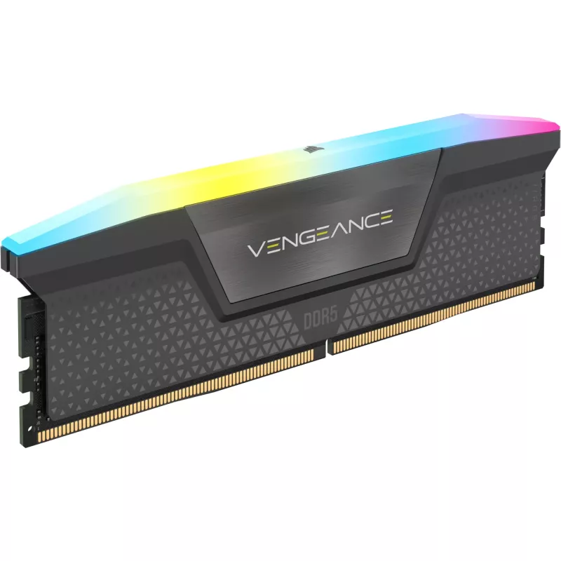 Corsair Vengeance RGB 64 GB (4x 16 GB) DDR5-6000 MHz Quad-Kit, juodos spalvos, CMH64GX5M4B6000C36