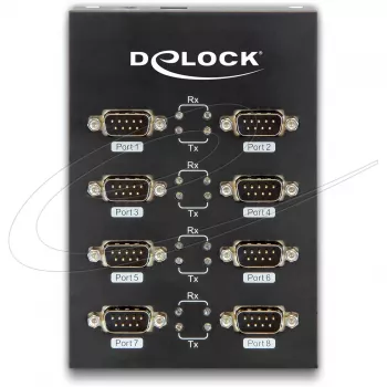 DeLock USB2.0 į 8 x RS-232 nuoseklųjį adapterį (61860) – 8 prievadų USB2.0 serijinis adapteris
