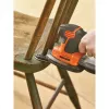 Juostinis šlifuoklis Black & Decker KA2500K-QS, 120 W, 2 mm orbita, 135×95 mm lakštas, 230 V, 2 m laidas