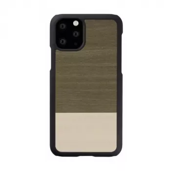 Apsauginis dėklas iPhone 11 Pro man and wood – juoda, natūrali mediena