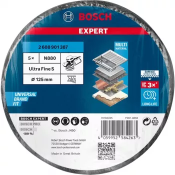 Bosch N880 šlifavimo diskas metalui, dažams, nerūdijančiam plienui, plienui