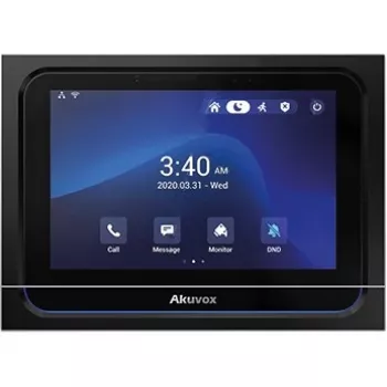 Vidinė stotelė Akuvox X933S Touch Screen Android – juoda, sieninė domofono panelė