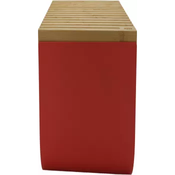Alessi BG03 R Mattina duonos dėžė, plienas, bambuko mediena, raudona, vieno dydžio (BG03 R)