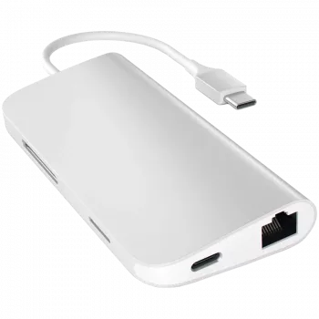Satechi USB-C Multiport Adapter 8K su Ethernet V3 kosminė pilka (ST-P8KEM)