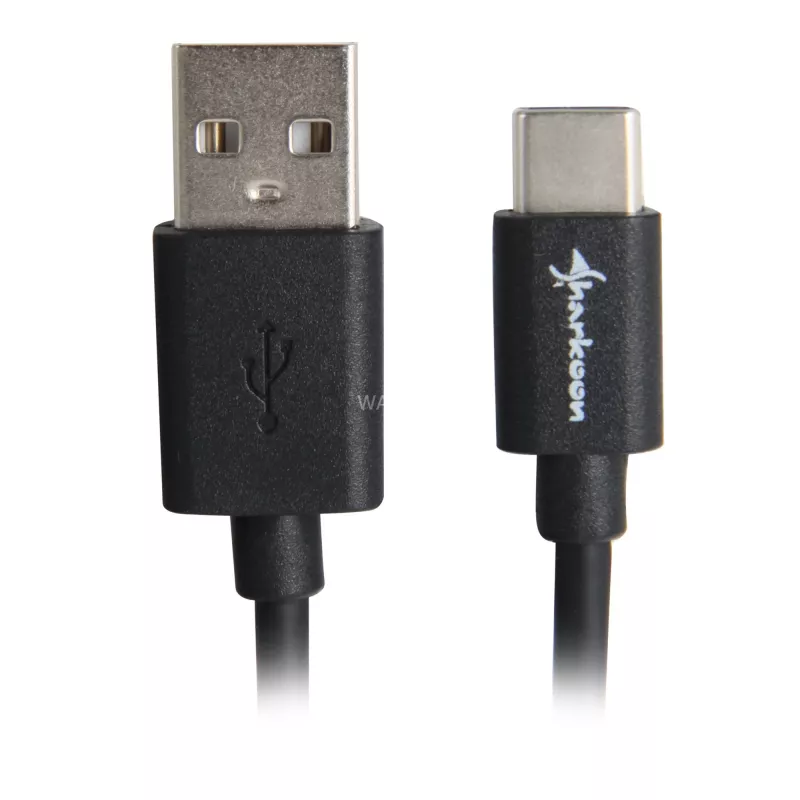 USB 2.0 A į USB-C laido adapteris Sharkoon 0,5 m, juodas