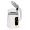 Elektrinis virdulys Adler AD 1305WG – 1.7 L, 2200 W, stiklas/plastikas, baltas/auksinis/permatomas
