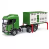 BRUDER Scania Super 560R gyvulių sunkvežimis 1:16
