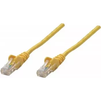 Intellinet tinklo jungiamasis laidas, Cat6A, 20m, Geltonas, Varis, S/FTP, LSOH / LSZH, PVC, RJ45, Paauksuoti kontaktai, Apsaugotas nuo užkliuvimo, Su gaubtuvais, Viso gyvenimo garantija