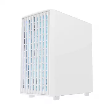 Korpusas MODECOM BREEZE ARGB Flow MIDI juodas — ATX, 3×140 mm priekyje + 1×140 mm gale, grūdintas stiklas, USB-C