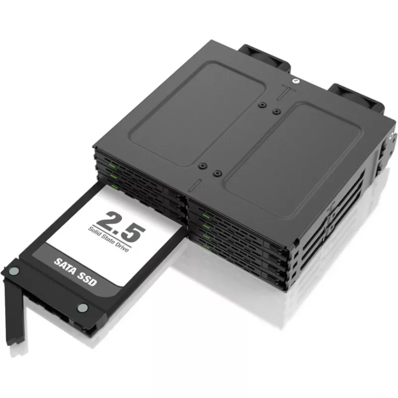 Mobilus krepšelis Icy Dock MB038SP-B 8x 2,5 colio SATA/SAS diskams, 1x 5,25 colio lizdas