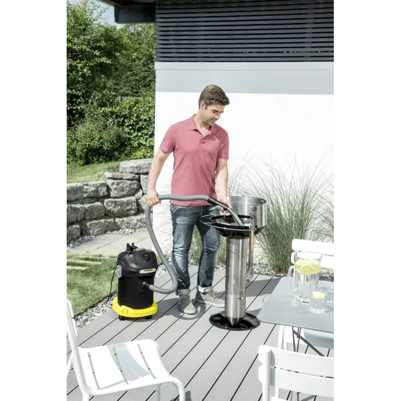 Sausas dulkių siurblys Karcher AD 4 Premium — 17 L, 600 W, be maišelio, metalinė žarna, chromuotas vamzdis