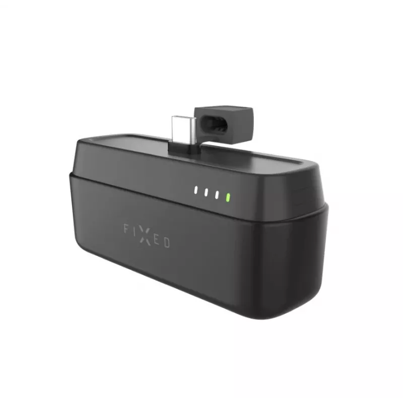 Nešiojamas powerbank FIXED FIXZEN-5PL-BK, 5000 mAh, USB-C 20W (5V/3A, 9V/2,22A, 12V/1,67A)