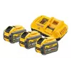 DeWalt DCB118X3 baterijos ir įkroviklio rinkinys – Li-Ion 9 Ah akumuliatorius su įkrovikliu