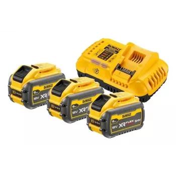 DeWalt DCB118X3 baterijos ir įkroviklio rinkinys – Li-Ion 9 Ah akumuliatorius su įkrovikliu