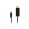 Vaizdo kabelio adapteris Lanberg CA-CMHD-10CU-0018-BK 1,8 m USB Type-C į HDMI