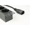 Maitinimo paskirstymo įrenginys GEMBIRD EG-PDU-014-C14, 8 AC lizdai, C14 įvadas, 3 m kabelis, 1U, 3680 W, 10 A, aliuminis, juodas