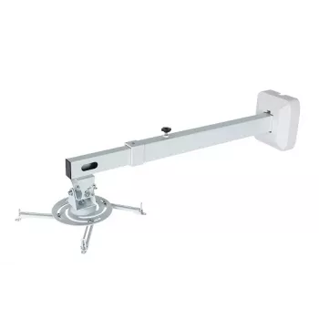 Sieninis laikiklis AVTEK WallMount Next 1200 — plieninis, baltas, teleskopinis, 360° pasukamas, pakreipimas ±42°, maks. apkrova 20 kg
