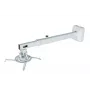 Sieninis laikiklis AVTEK WallMount Next 1200 — plieninis, baltas, teleskopinis, 360° pasukamas, pakreipimas ±42°, maks. apkrova 20 kg