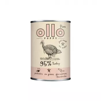 OLLO Puppy Pure Turkey – šlapias ėdalas šuniukams – 850 g