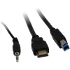 KVM jungiklis Inter-Tech IPC AS-22HUS 2 prievadai USB