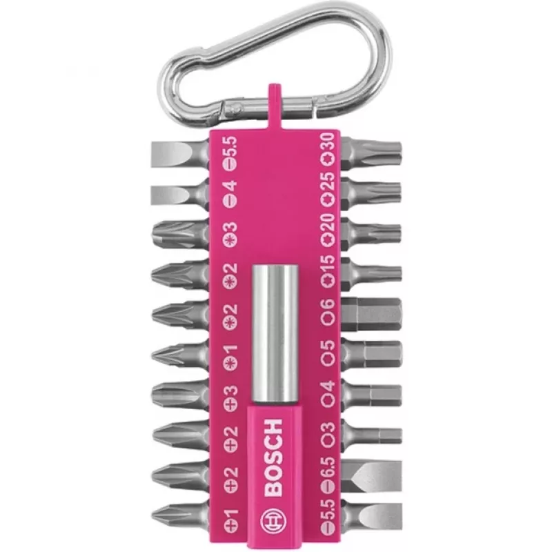 Atsuktuvų antgalių rinkinys Bosch 2607002821 — 21 vnt.: Torx, Phillips, Pozidriv, Hex