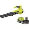 Akumuliatorinis lapų pūstuvas ONE+ RY18BLB-140, 18V, 4,0Ah, žalia/juoda