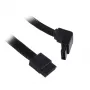 SilverStone SATA III kabelis 50 cm kampuotas / tiesus – juodas pintas