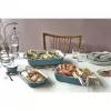 Staub 40508-172-0 keramikos stačiakampis kepimo indų rinkinys, 3 dalių, antikinio turkio spalvos