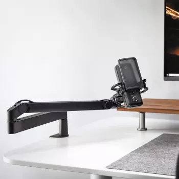 Radijo transliacijų mikrofoninis stovas Elgato Wave Mic Arm LP, tvirtinimas prie stalo, juodas, 1,69 kg