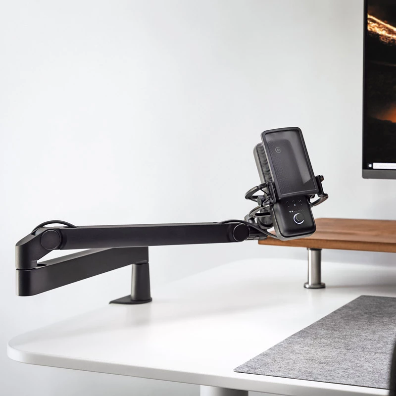 Radijo transliacijų mikrofoninis stovas Elgato Wave Mic Arm LP, tvirtinimas prie stalo, juodas, 1,69 kg