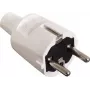 AS SCHWABE PVC kištukas 16A, 250V tvirta versija balta (62221)