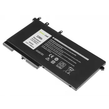 Baterija Green Cell, skirta DELL Latitude 5280 5290 5480 5490 5495 5580 5590, 11,4 V, 2900 mAh, ličio jonų