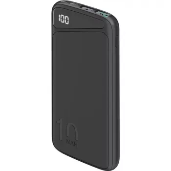 Greičio įkrovimo Powerbank 10.000 mAh (juodas, USB-C PD, QC 3.0, 10.000 mAh)