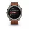 Garmin Fenix 8 3.56 cm (1.4 inch) AMOLED 51 mm Skaitmeninis 454 x 454 pikseliai Liečiamas ekranas Titanas Wi-Fi GPS (palydovas)