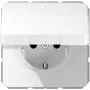 Įleidžiama rozetės dėžutė JUNG CD 1520 BFKIKL WW, balta, Schuko (16 A / 250 V)