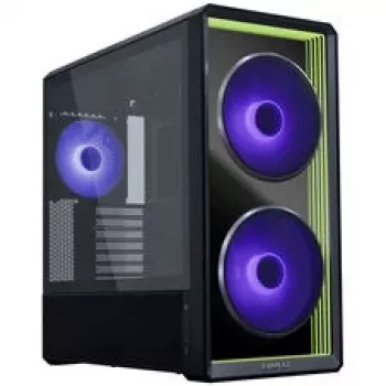 Lian Li LANCOOL 217 INF PC korpuso rinkinys + 3x UNI FAN SL-INF 120 Reverse Blade ventiliatorius - juoda