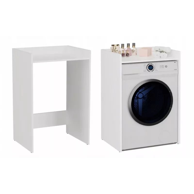 Spintelė skalbimo mašinai POLA Laundry Room Cabinet - balta