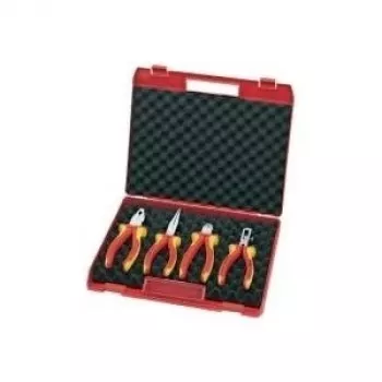 Knipex replių rinkinys kompaktiška dėžutė 4 vnt. VDE plastikinis dėklas