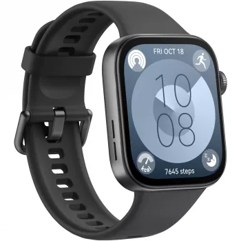 Huawei WATCH Fit 3 4.62 cm (1.82 inch) AMOLED 43.2 mm Skaitmeninis 408 x 480 pikselių Liečiamas ekranas Juodas Wi-Fi GPS