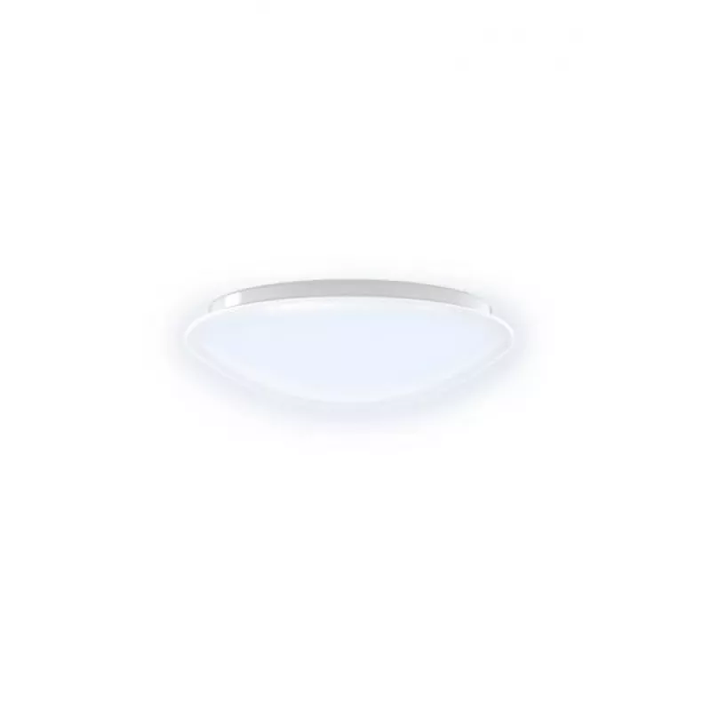 WOOX R5111 protingas LED lubų šviestuvas, 30 cm, Wi-Fi 2,4 GHz, 2700–6500K, 1200 lm, su šviesumo reguliavimu, IP20, apvalios formos, baltas