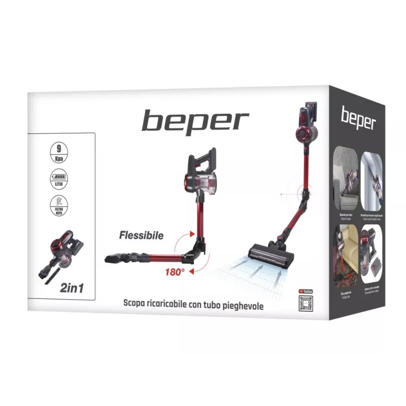 2-in-1 lazdelinis dulkių siurblys Beper P202ASP100