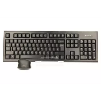A4Tech 7100N belaidė klaviatūra ir pelė RF QWERTY anglų juoda