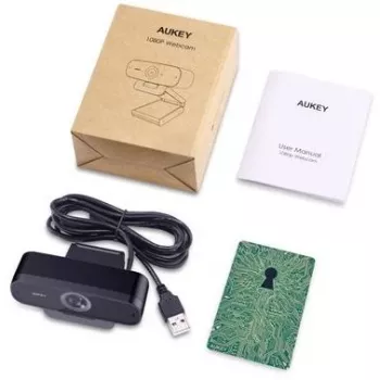 Internetinė kamera AUKEY Impression 2 MP 1920 x 1080 pikselių USB juoda