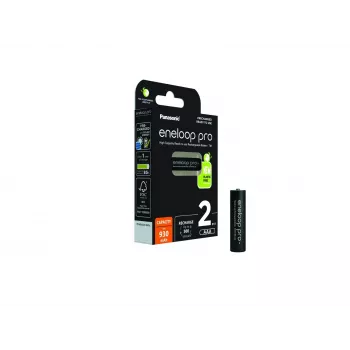 Įkraunamos baterijos PANASONIC ENELOOP PRO AAA 930 mAh 2 vnt. (BK-4HCDE/2CP)