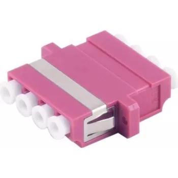 Skaidulinės optikos adapteris S/CONN 07-60043 LC violetinis daugiamodis 1 vnt.