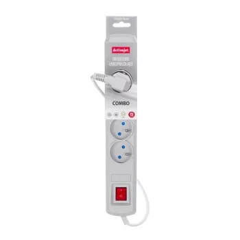 Activejet pilkas ilgintuvas su laidu ACJ COMBO 5G/3M/BEZP. AUT/S
