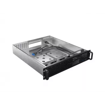 Rack Chassis Lanberg SC01-5202-12B 2U Juodas 3 Ventiliatoriai HDD+SSD